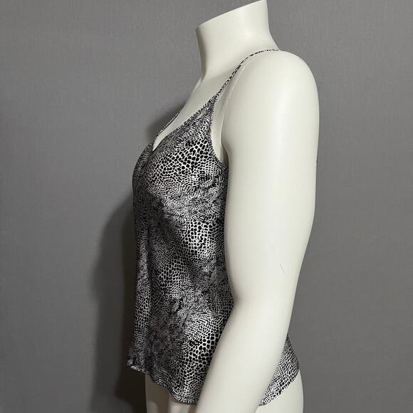 ⭐️Worthington Black Snake Print 100% Silk Camisole Sz-Large - Picture 5 of 7